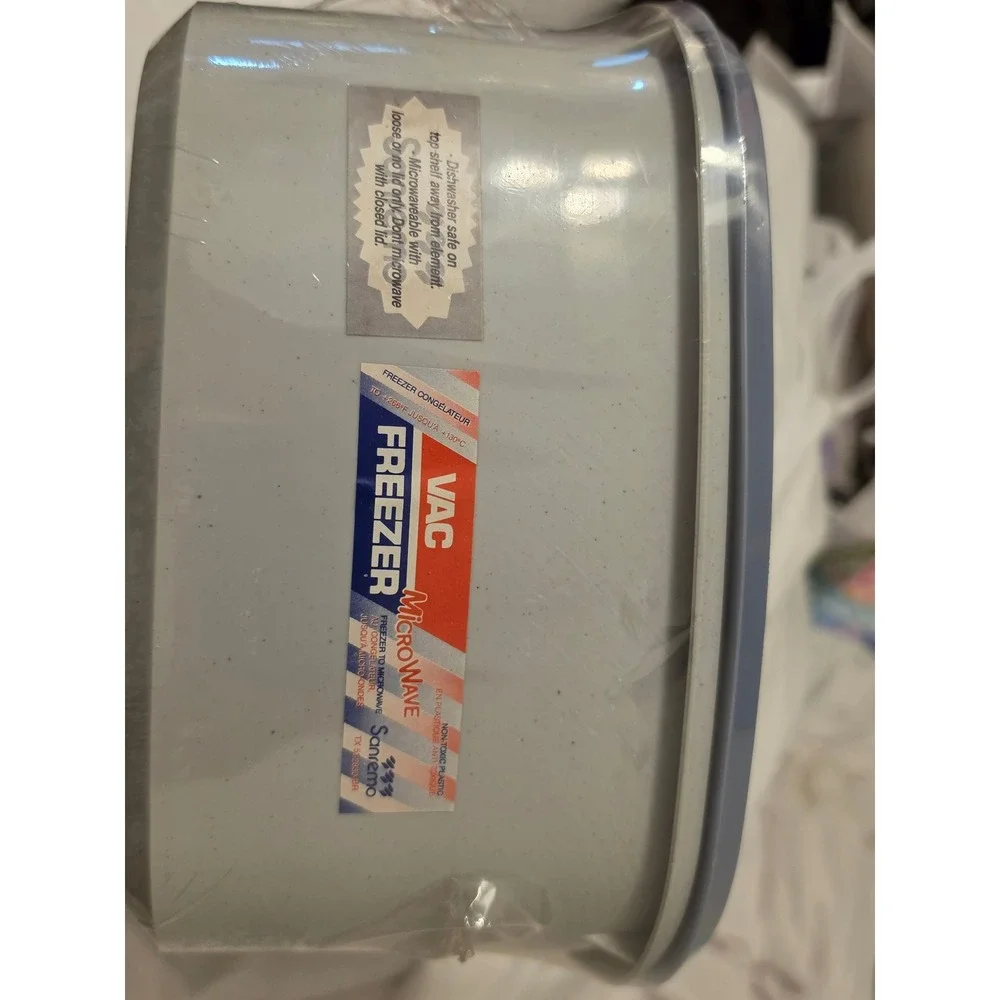 Sanremo Vac Freezer Microwave Food Storage Containers Gry Ref 520 Made in Brazil